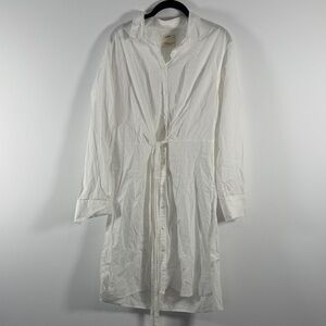 NWOT Unsubscribed White Mini Shirt Dress